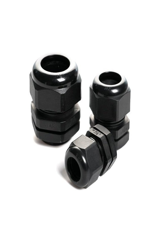 LEYDEN® PG Gland مستورد عالي الجودة مقاوم للماء بمعيار IP68، خيط PG من النايلون والبولي أميد، موصل كابل PG لتوصيل أسلاك اللوحة الصناعية، موصل مقبس (50، PG13.5)
